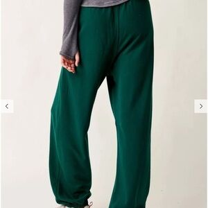 FP Warm Down Pants Dark Green Size Small